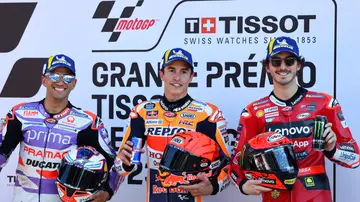 Marc Márquez, Jorge Martín y Pecco Bagnaia Marc Márquez, Jorge Martín y Pecco Bagnaia