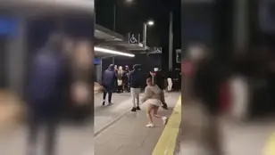 La pelea multitudinaria en la estación de Batán de Madrid