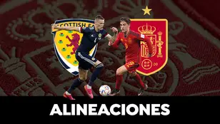 Escocia - España: posibles alineaciones del partido de clasificación para la Eurocopa 2024