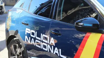 Imagen de archivo de un coche de Policía Nacional Imagen de archivo de un coche de Policía Nacional