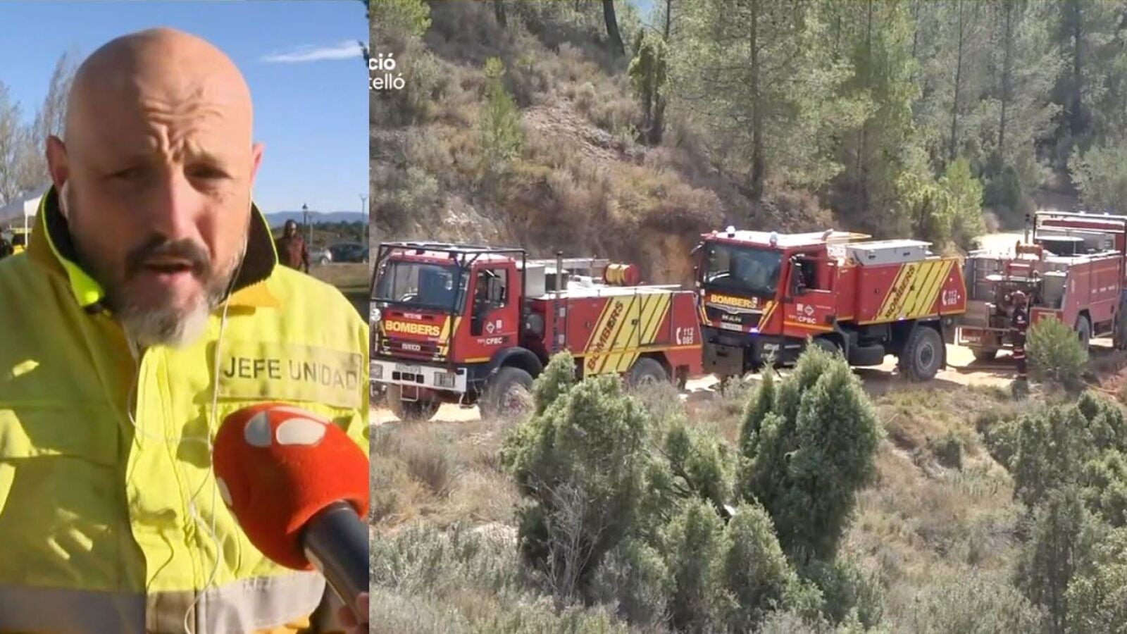 La meteorología pone contra las cuerdas el incendio de Castellón: 