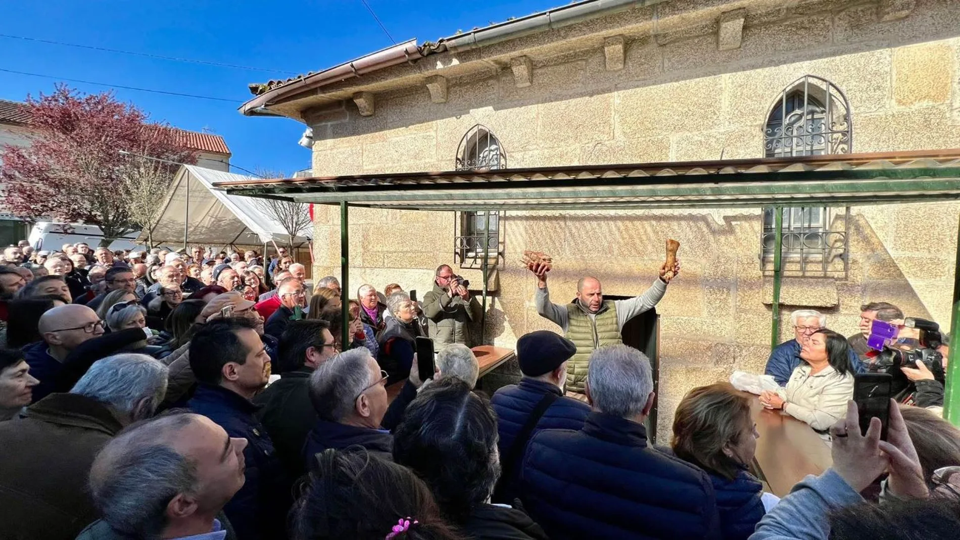 Festa da Uña en el barrio de San Lázaro de Santiago de Compostela