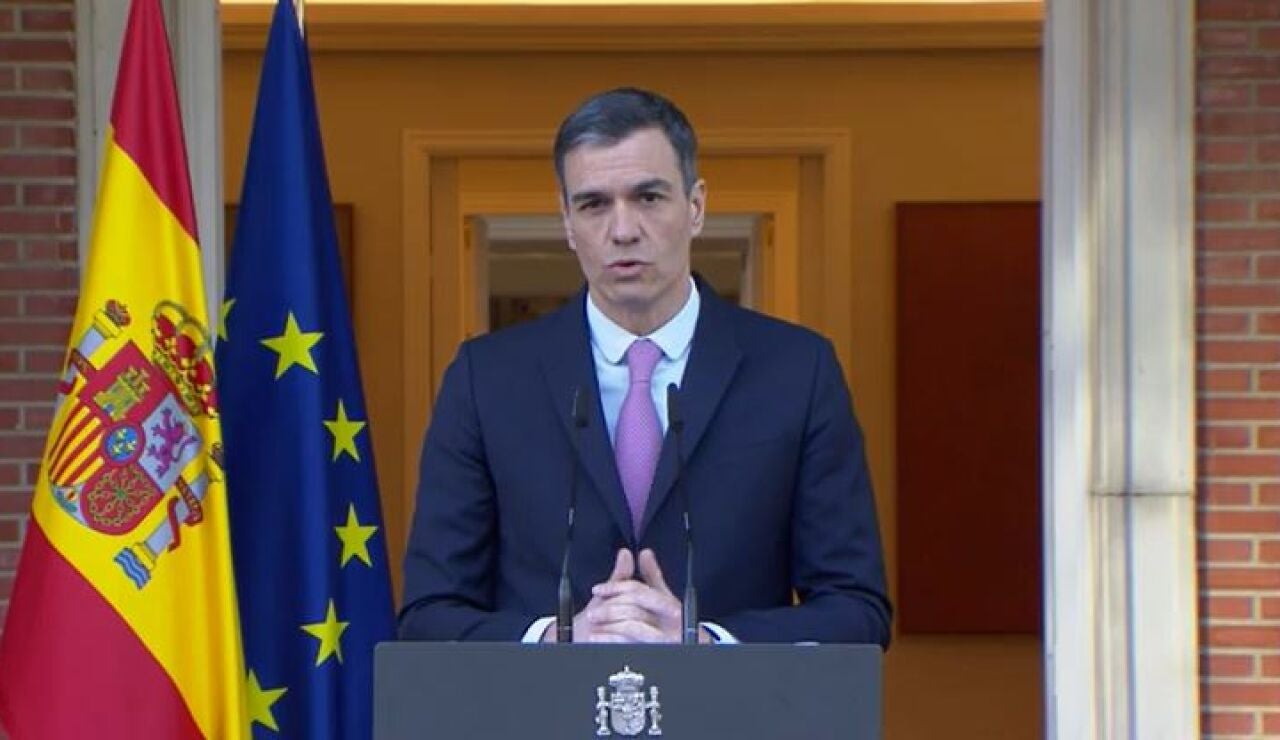 Declaración institucional de Pedro Sánchez