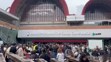 Una incidencia en la estación de Chamartín-Clara Campoamor de Madrid provoca la suspensión de la circulación ferroviaria Una incidencia en la estación de Chamartín-Clara Campoamor de Madrid provoca la suspensión de la circulación ferroviaria