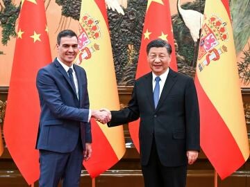 Xi Jinping y Pedro Sánchez