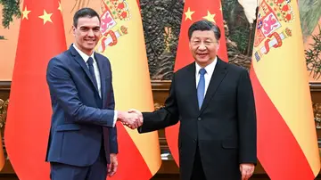 Xi Jinping y Pedro Sánchez