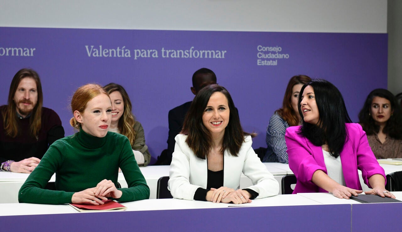 La secretaria general de Podemos, Ione Belarra