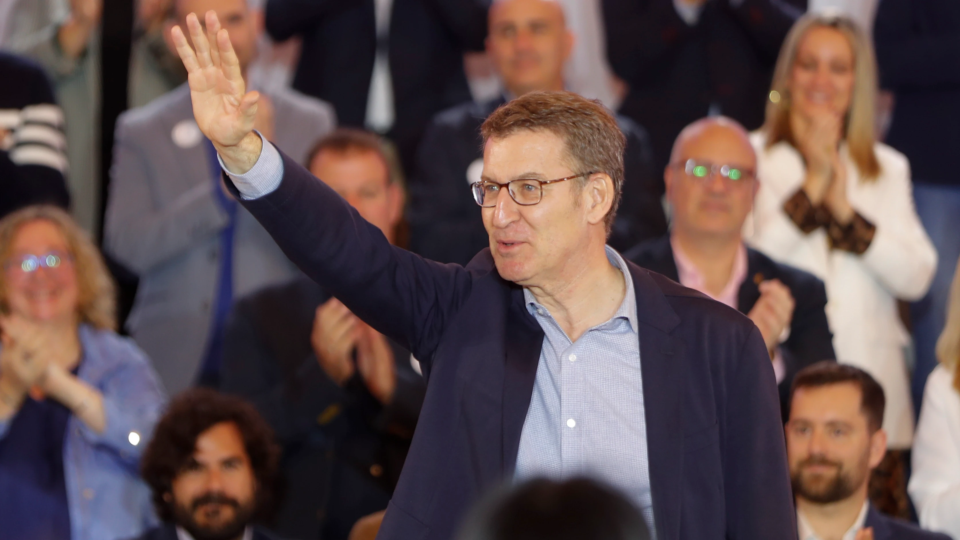 El presidente del PP, Alberto Núñez Feijóo, celebra en Zaragoza el primer aniversario de su llegada al liderazgo del partido El presidente del PP, Alberto Núñez Feijóo, celebra en Zaragoza el primer aniversario de su llegada al liderazgo del partido