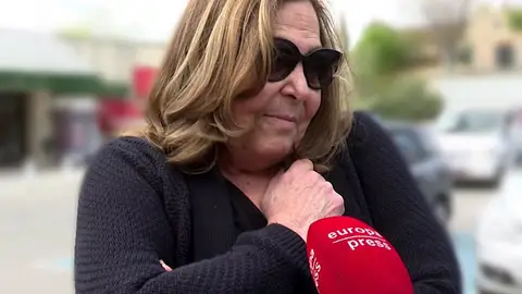 Celia García Obregón declarando a los medios Celia García Obregón declarando a los medios