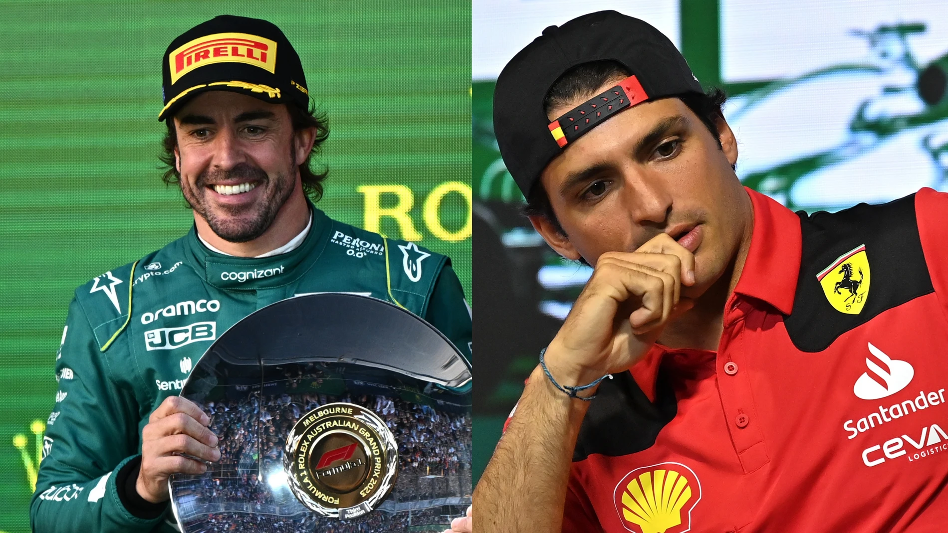 Alonso y Sainz, la cara y la cruz del GP de Australia