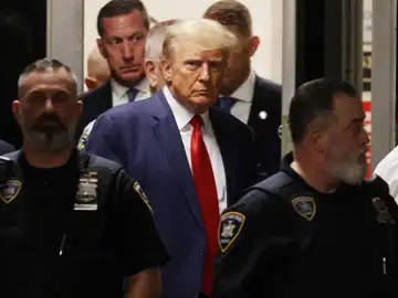 Donald Trump a su entrada a la Corte Criminal de Nueva York Donald Trump a su entrada a la Corte Criminal de Nueva York