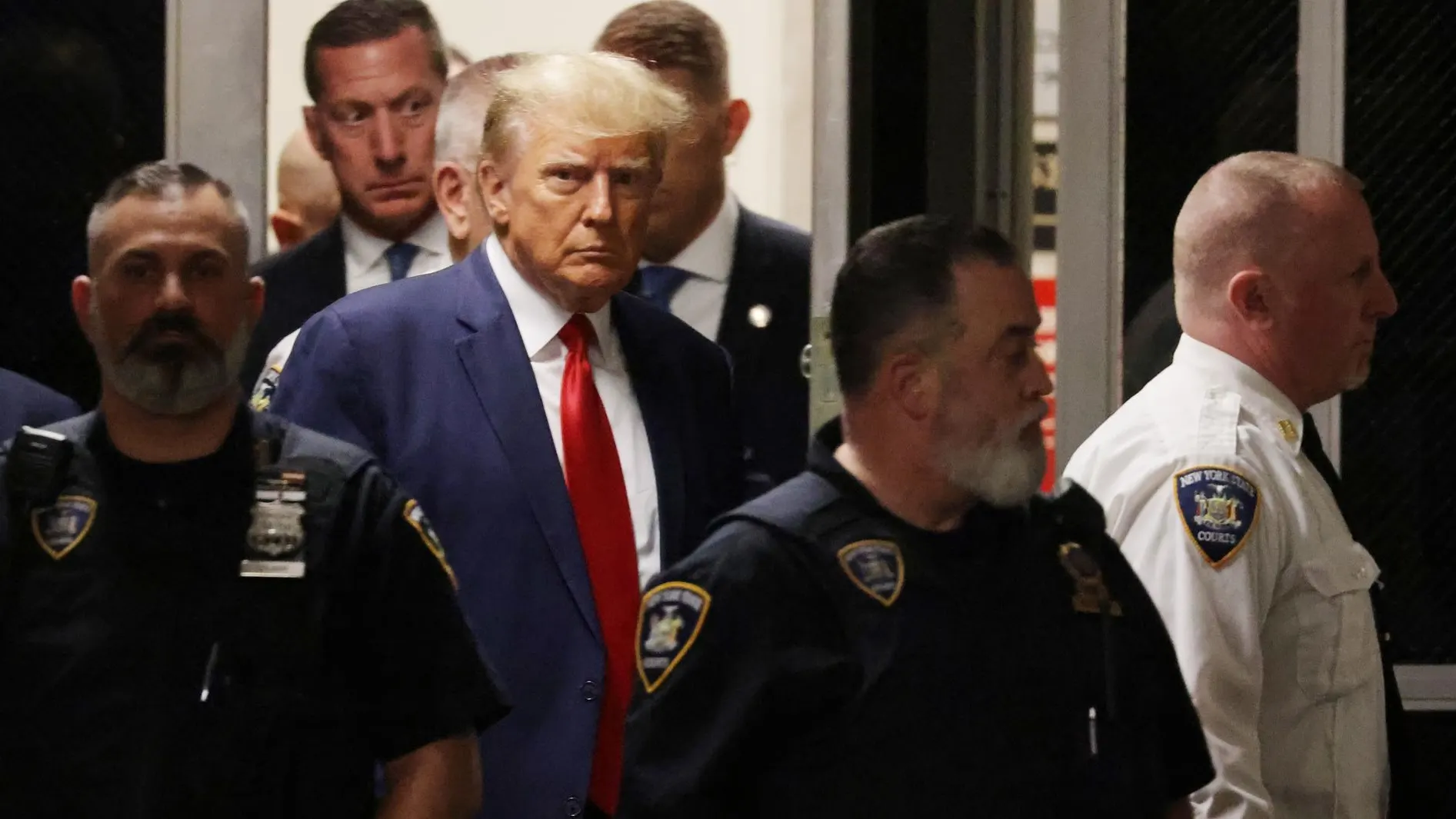 Donald Trump a su entrada a la Corte Criminal de Nueva York Donald Trump a su entrada a la Corte Criminal de Nueva York