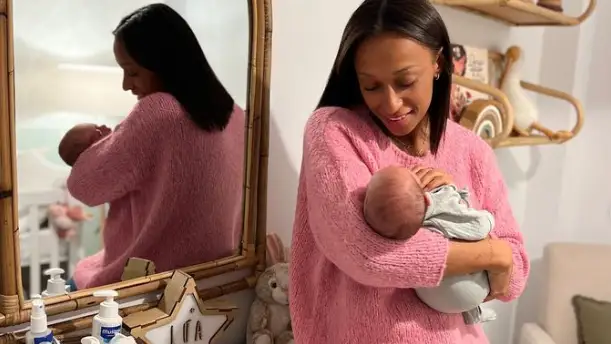 Ana Peleteiro, con su bebé Ana Peleteiro, con su bebé