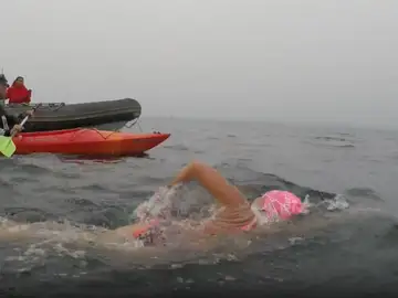 Tita Llorens, la primera europea en cruzar a nado el Río de la Plata Tita Llorens, la primera europea en cruzar a nado el Río de la Plata