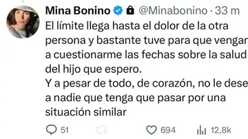 Tuit de Mina Bonino 