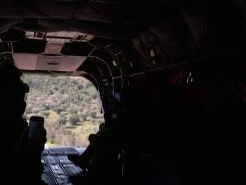 Un helicóptero Chinook por dentro