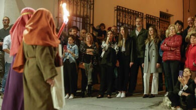 Los vecinos de Chinchón, asombrados con la presencia de la Familia Real: 