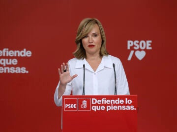 La ministra de Educación y portavoz de la Ejecutiva federal del PSOE, Pilar Alegría