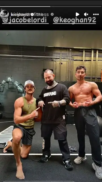 Jacob Elordi y Barry Keoghan tras una sesión de gimnasio Jacob Elordi y Barry Keoghan tras una sesión de gimnasio