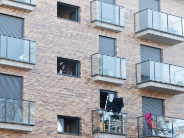 El edificio okupado en Majadahonda