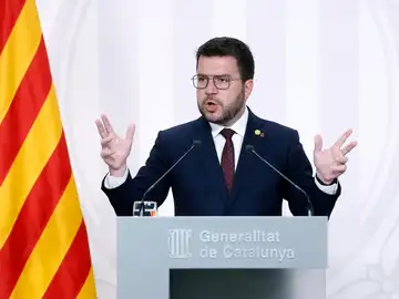 El presidente de la Generalitat de Cataluña, Pere Aragonès El presidente de la Generalitat de Cataluña, Pere Aragonès