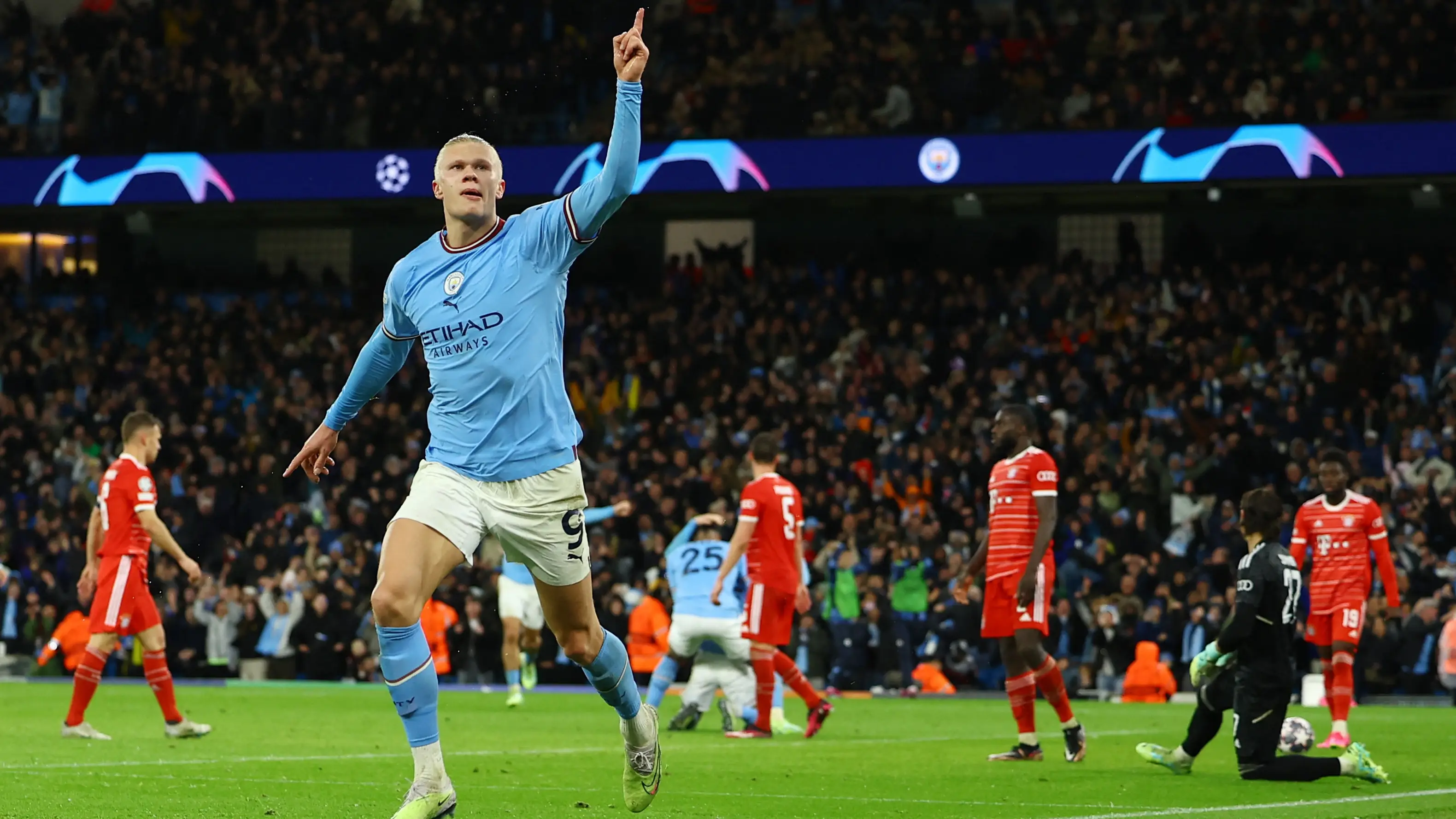 Erling Haaland celebra su gol ante el Bayern Erling Haaland celebra su gol ante el Bayern