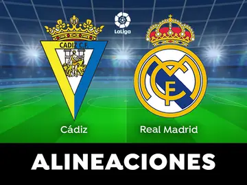 Cádiz - Real Madrid: alineaciones probables del partido de LaLiga Santander, en directo Cádiz - Real Madrid: alineaciones probables del partido de LaLiga Santander, en directo