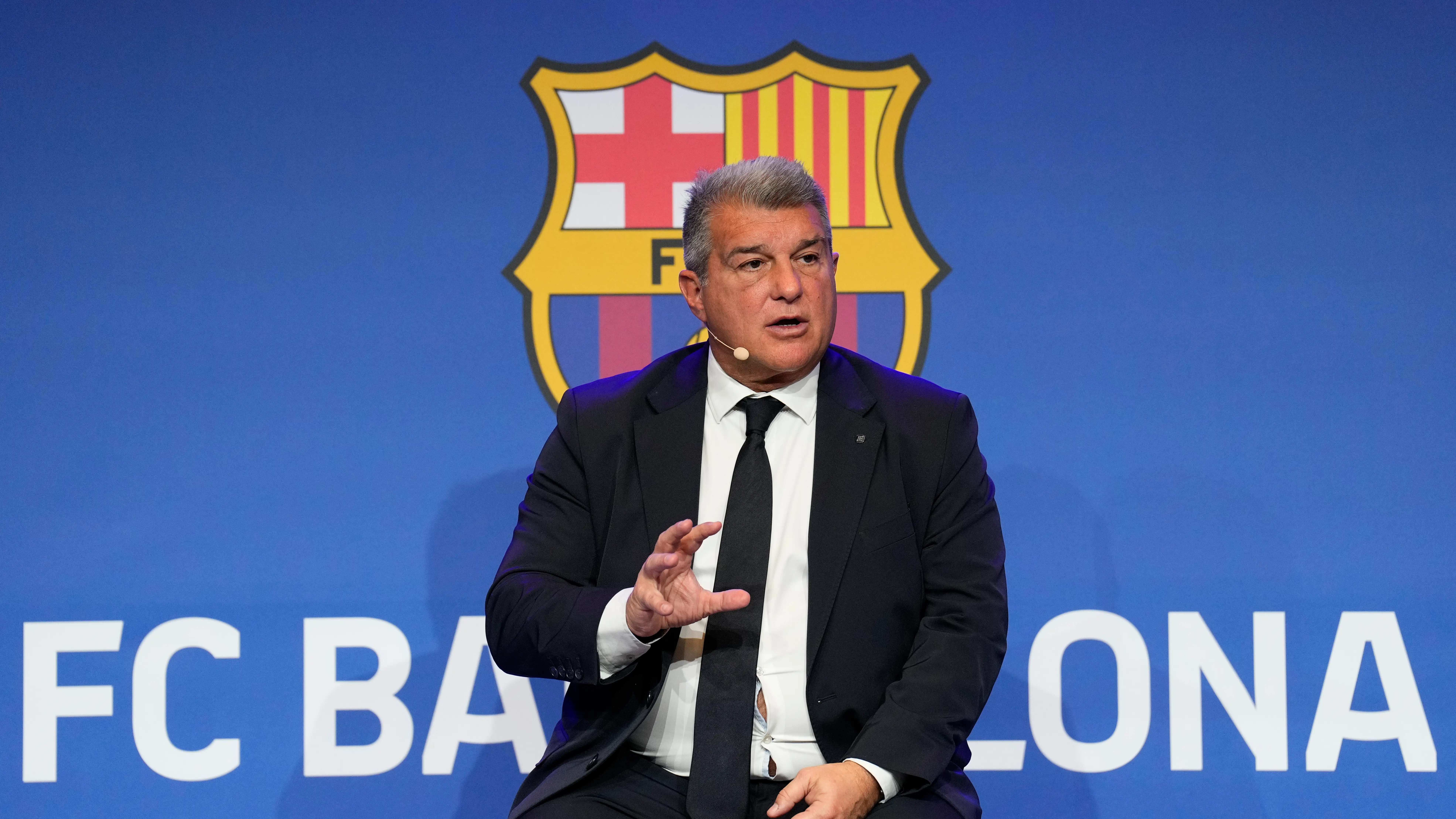 Joan Laporta, presidente del FC Barcelona