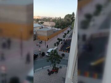 Imágenes del tiroteo en Ceuta