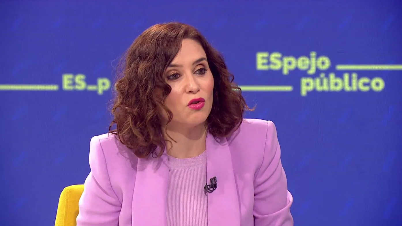Isabel D&iacute;az Ayuso en Espejo P&uacute;blico.