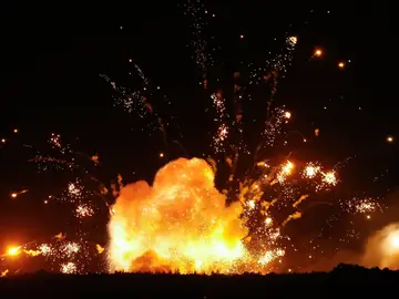 Ataque nocturno a Ucrania con misiles y drones rusos Ataque nocturno a Ucrania con misiles y drones rusos