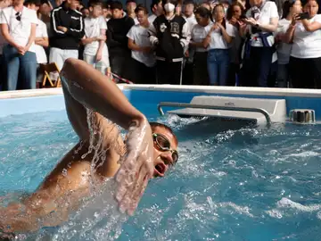 Pablo Fernández, durante la prueba en Carabanchel Pablo Fernández, durante la prueba en Carabanchel