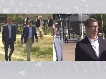 Sánchez y Feijóo en Huelva Sánchez y Feijóo en Huelva