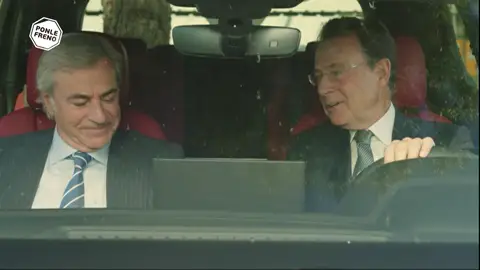 Sainz y Matías Prats en la campaña de 'Ponle freno' Sainz y Matías Prats en la campaña de 'Ponle freno'