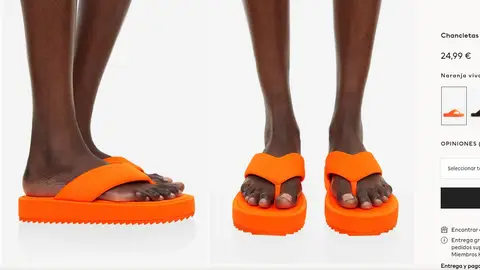 Sandalias color naranja Sandalias color naranja