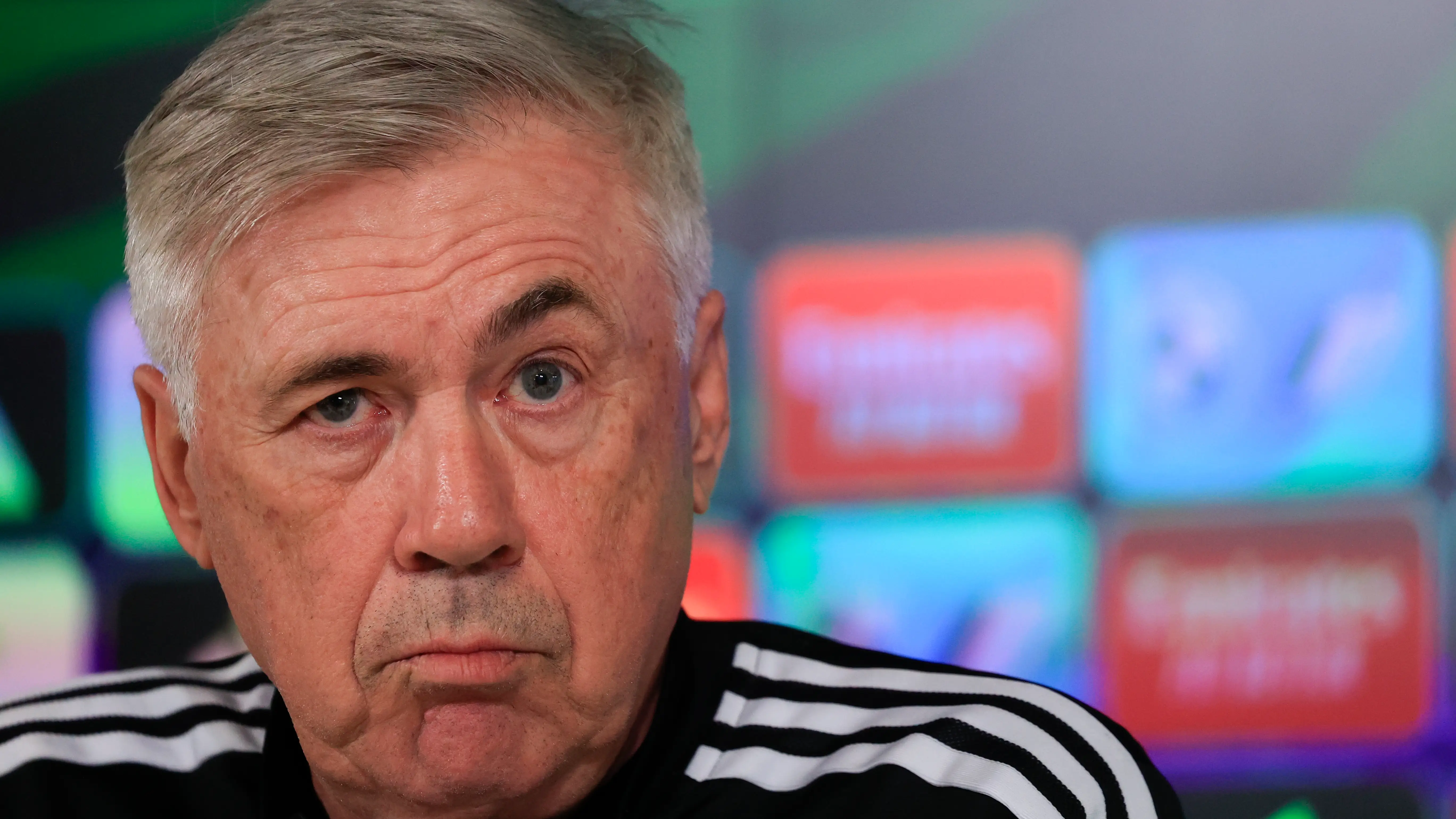 Carlo Ancelotti, en rueda de prensa Carlo Ancelotti, en rueda de prensa