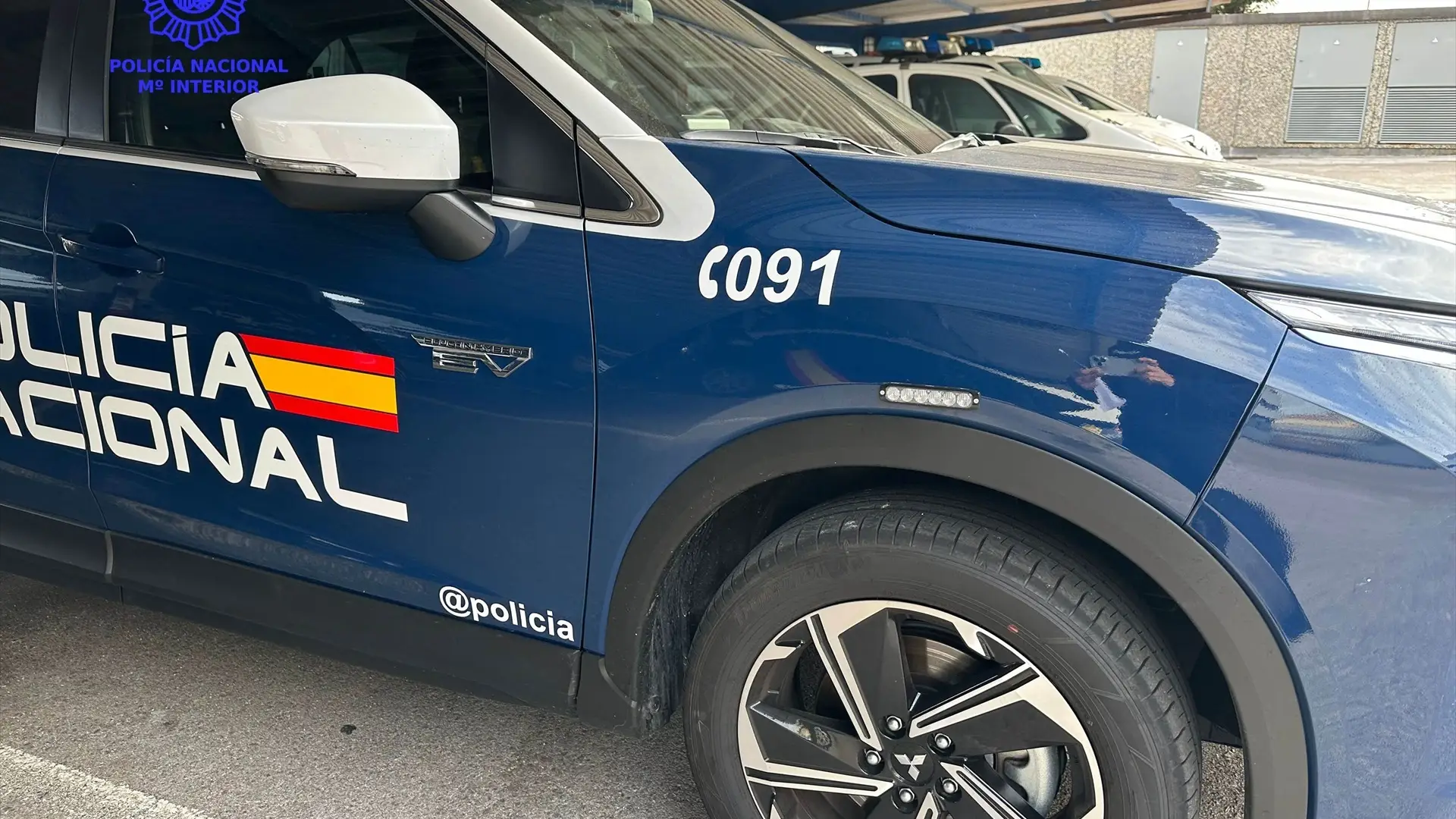 Imagen de archivo de un coche de la Policía Nacional Imagen de archivo de un coche de la Policía Nacional