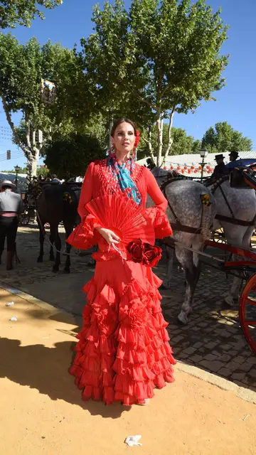 Jessica Bueno, en la Feria de Abril de Sevilla Jessica Bueno, en la Feria de Abril de Sevilla