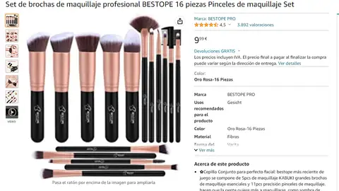 Set de brochas 16 piezas Set de brochas 16 piezas