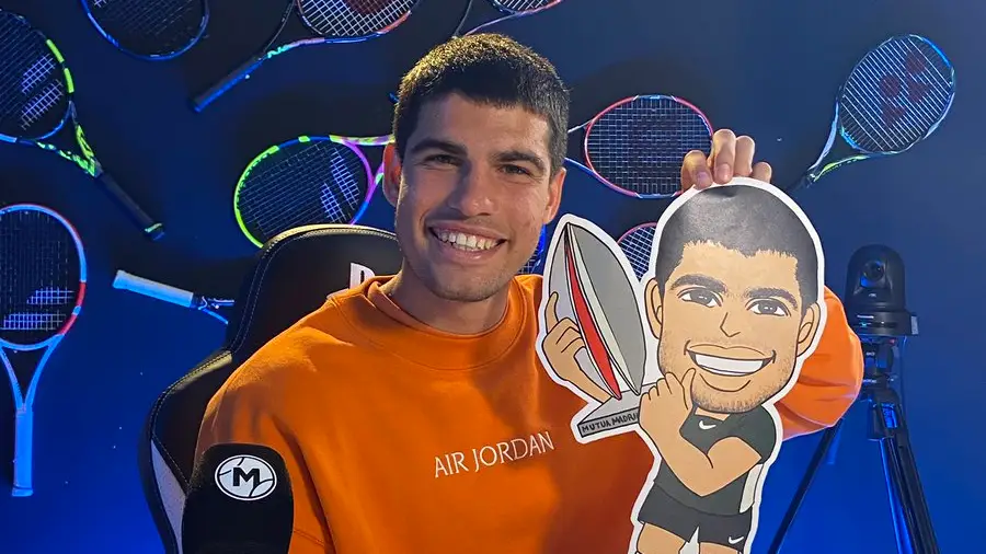 Carlos Alcaraz, en el podcast 'Iguales' del Mutua Madrid Open Carlos Alcaraz, en el podcast 'Iguales' del Mutua Madrid Open