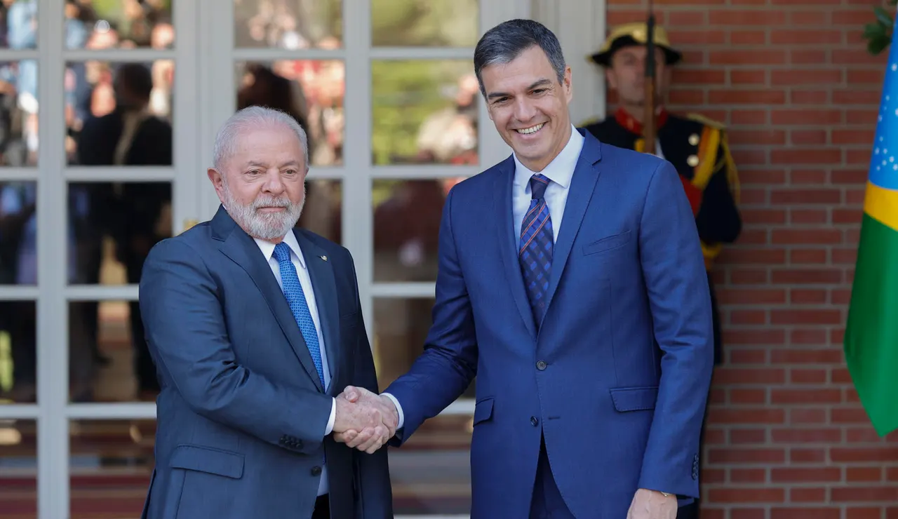 Pedro Sánchez y Lula da Silva en la Moncloa