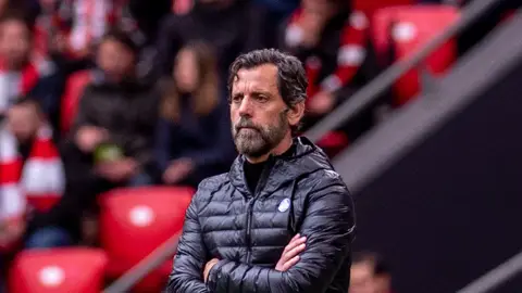 Quique Sánchez Flores, en un partido del Getafe Quique Sánchez Flores, en un partido del Getafe