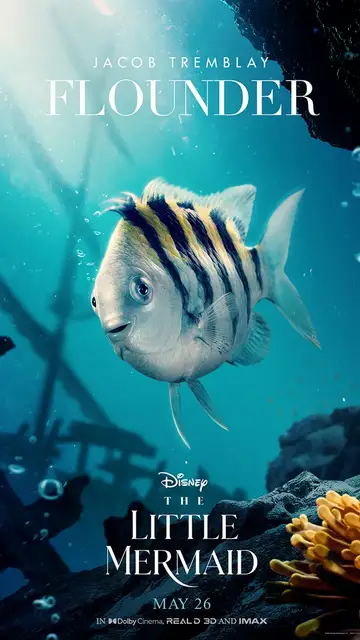 Así es el nuevo Flounder en 'La sirenita' Así es el nuevo Flounder en 'La sirenita'