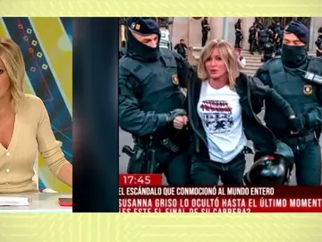 Susanna Griso, detenida. Susanna Griso, detenida.