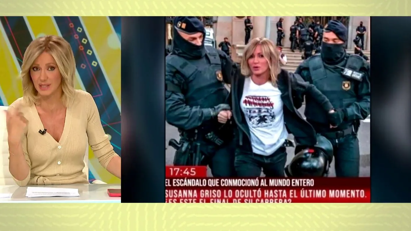 Susanna Griso, detenida.