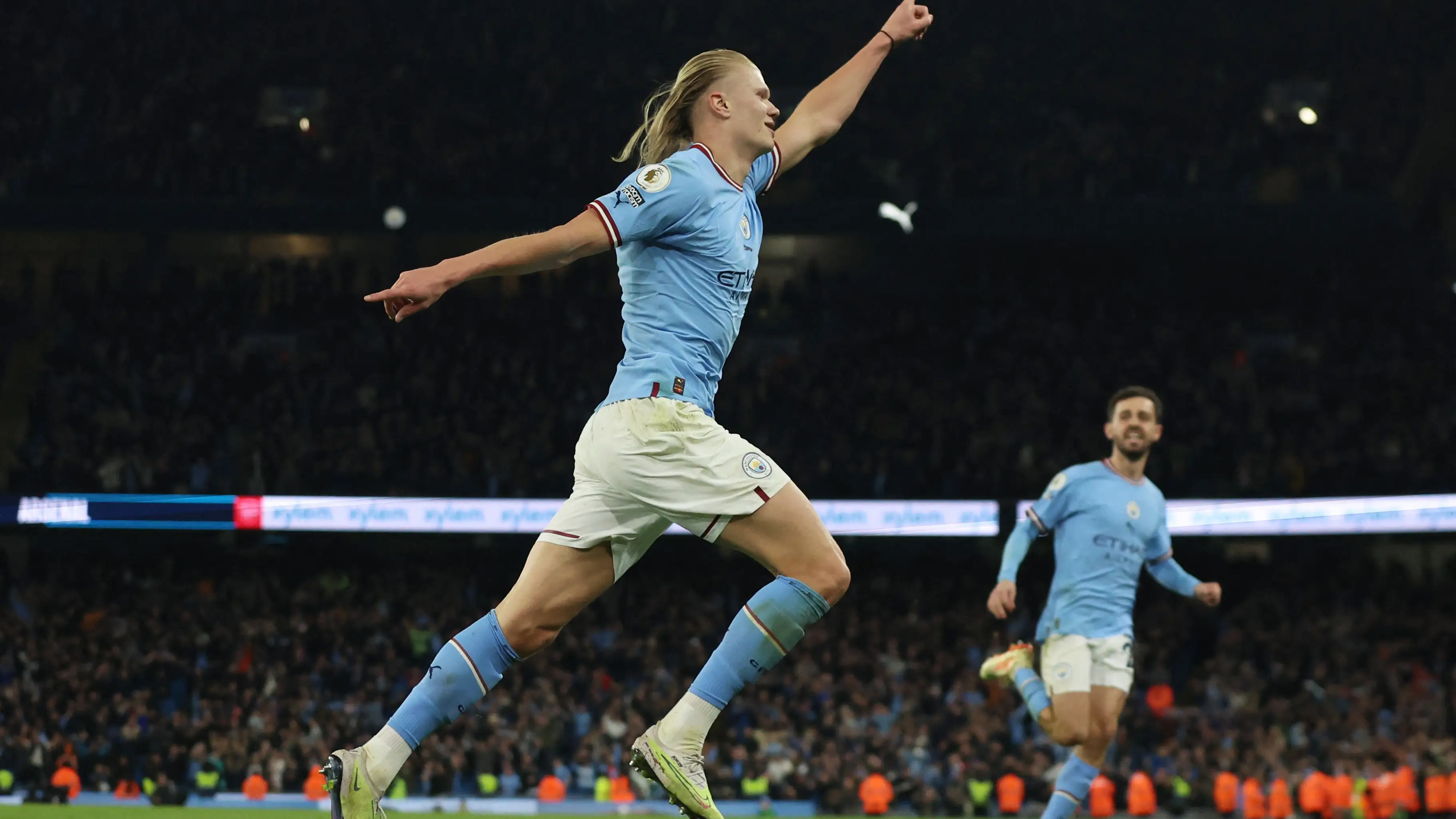 Erling Haaland celebra su gol ante el Arsenal Erling Haaland celebra su gol ante el Arsenal