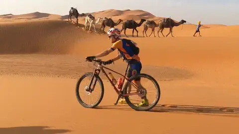 Josep Betalú en la Titan Desert Josep Betalú en la Titan Desert