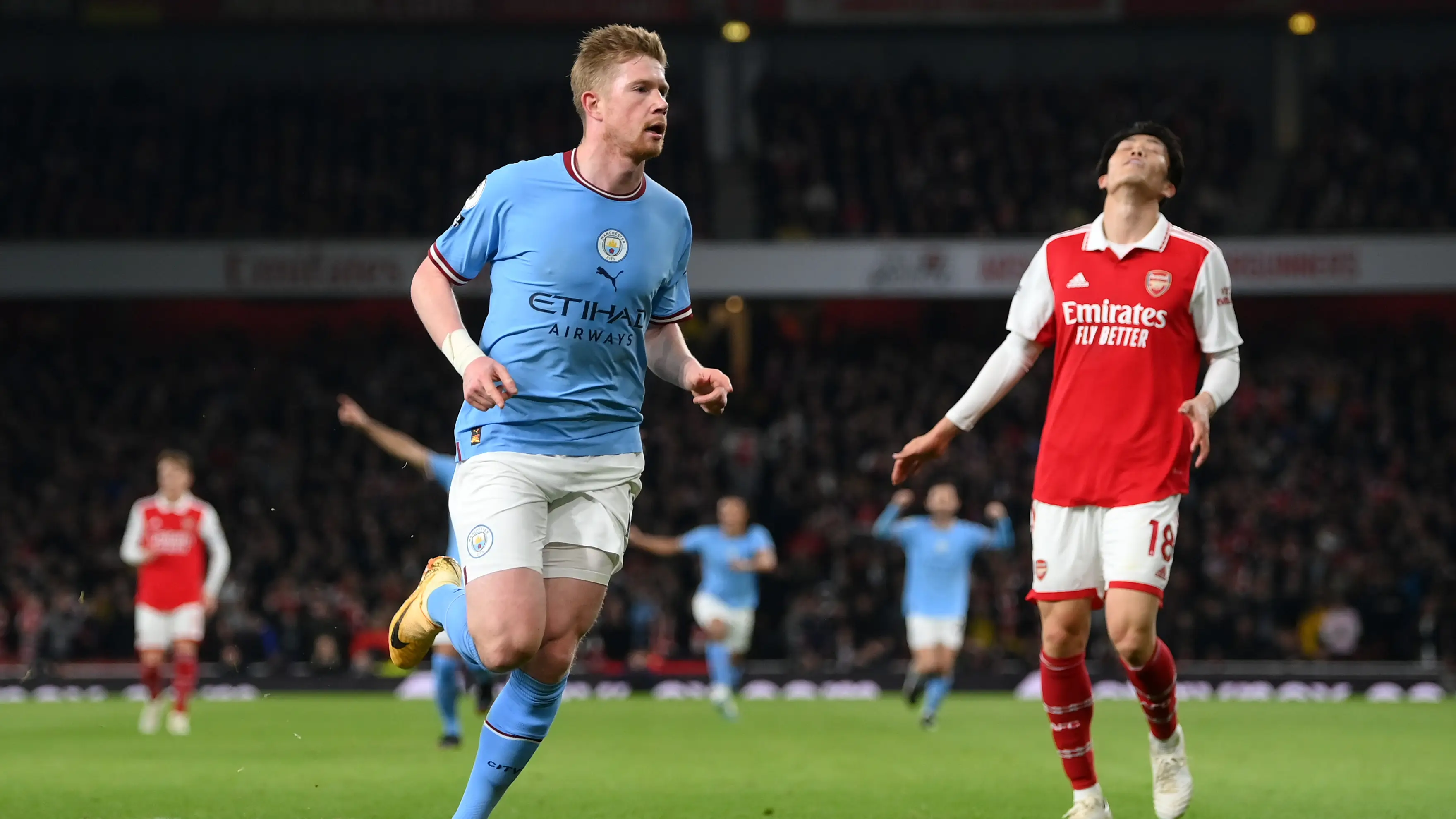 Kevin de Bruyne en un partido ante el Arsenal Kevin de Bruyne en un partido ante el Arsenal
