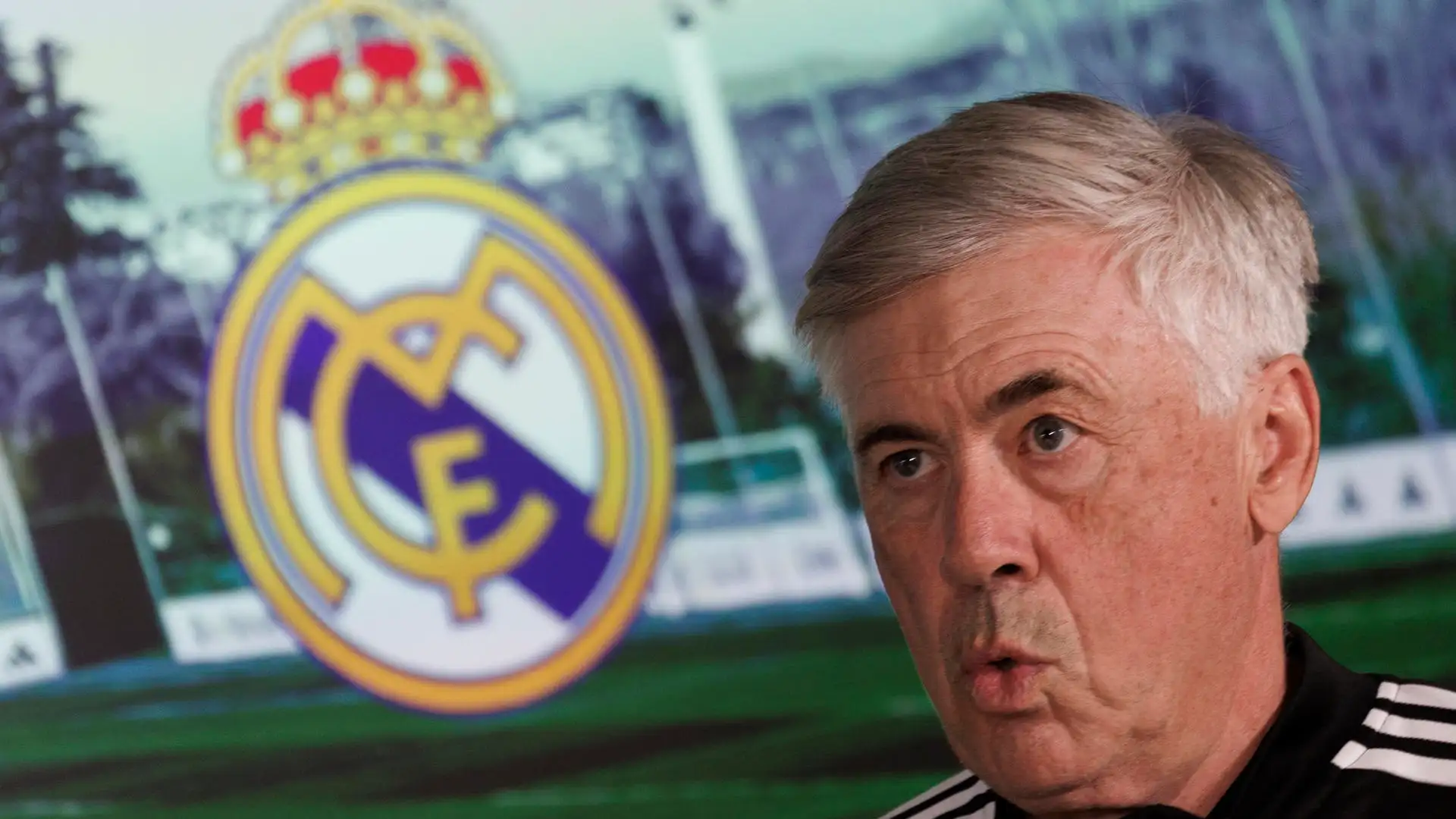 Carlo Ancelotti en rueda de prensa Carlo Ancelotti en rueda de prensa