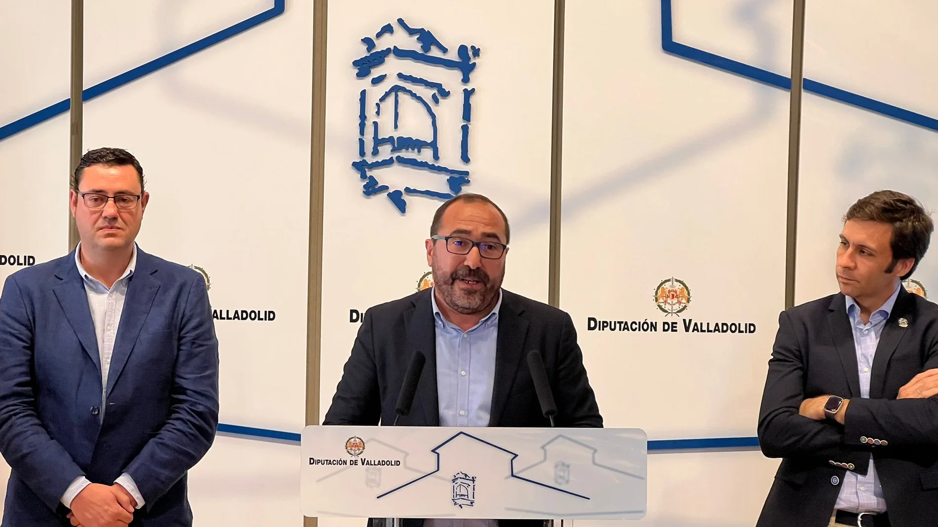 Miguel Ángel Oliveira, alcalde de Tordesillas, en un acto en la Diputación